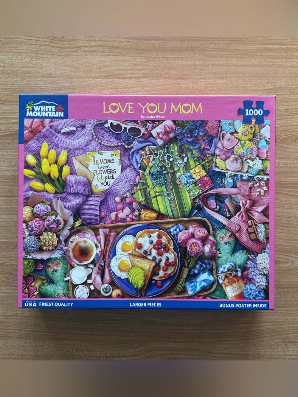 White Mountain Love You Mom 1000 pc puzzle